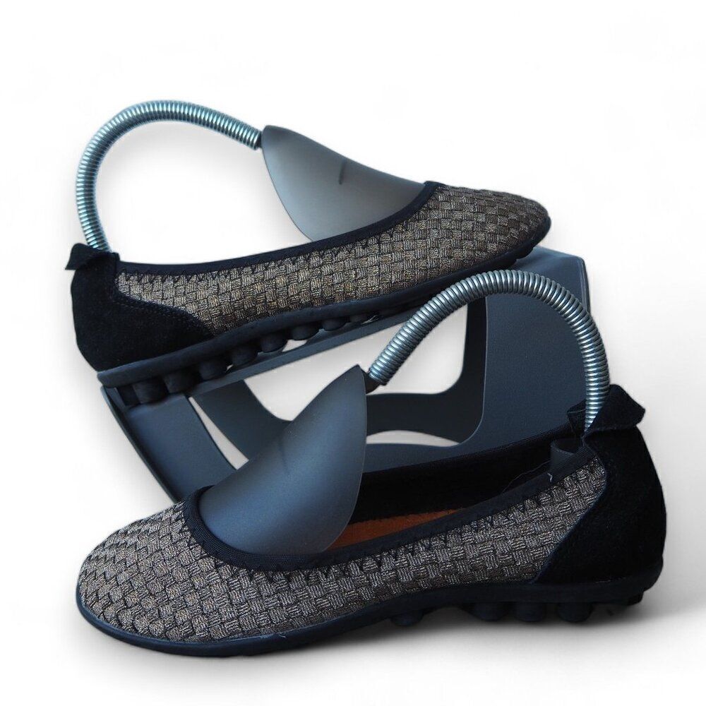 BM Bernie Mev Bella Me‎ Slip-on Ballet Flats Gold / Black Women's 6/37